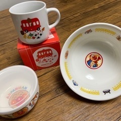 アンパンマン丼、小鉢＆お弁当バスマグカップ