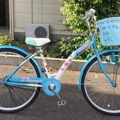 ＜美品車＞可愛い💕24インチ・女の子向け・子供用自転車・変速なし...