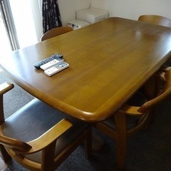 特価•5/20迄の引き取り限定】6人掛けダイニングテーブル(椅子5脚