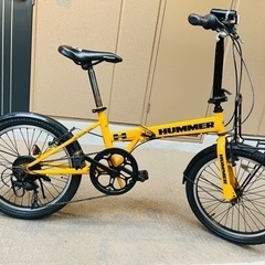 【取り引き中】HUMMER（ハマー）折り畳み式自転車☆ギア7段