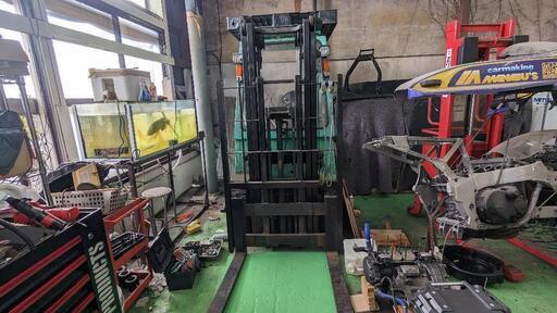 フォークリフト、コンプレッサーセット