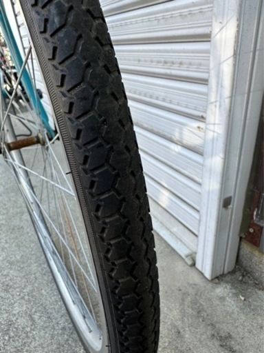 ☆前後タイヤ新古品☆ 27型軽快車 防犯登録料込‼︎