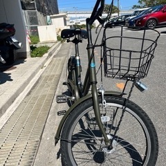 (取引中)ブリヂストン　ミニベロ　ベガス(カーキ)