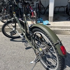 (取引中)ブリヂストン　ミニベロ　ベガス(カーキ)