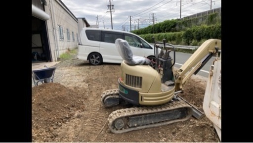 ユンボ　ハサミ付き　1tクラス　ヤンマー　ディーゼル