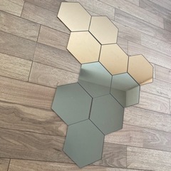 IKEA ホーネフォッス　ミラー　鏡　六角形