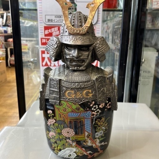 珍品⭐️NIKKA ウイスキー G\u0026G 兜ボトルカバー 限定品 御所車 No.867
