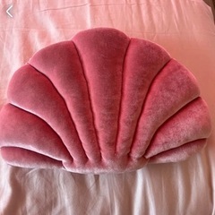 貝殻 貝 クッション ピンク