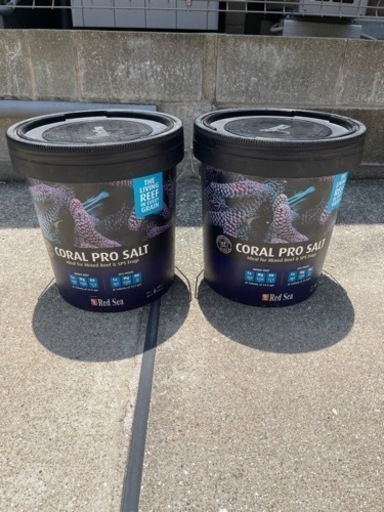 【売り切り御免！】 値下　新品未開封　Red Sea ２個セット　海水魚　人工海水 22kg SALT PRO CORAL  その他