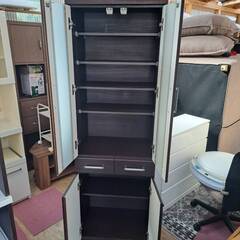 決まりました】ニトリ☆スリムタイプ食器棚 RIPE-60D-DBR 【配送料込み】