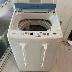 洗濯機 無料 SANYO ASW-60B(W) 6.0kg