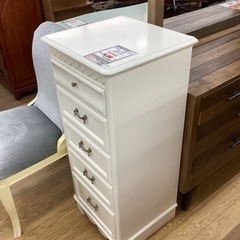 KE-36【新入荷 リサイクル品】東海家具 クラシカル5段チェスト 白