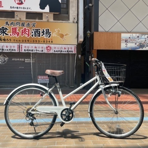 【早い者勝ち❗️オススメ中古車】 26インチ シティーサイクル 6段変速 他にも中古自転車出してます