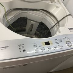 シャープ 洗濯機 ES-GE5C 中古品 5.0kg 2019年