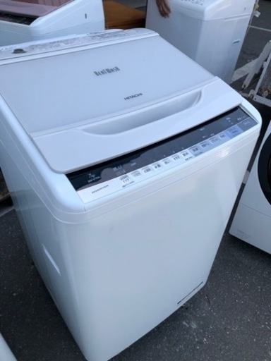 福岡市内配送無料　日立 全自動洗濯機 7kg ホワイト BW-V70A W