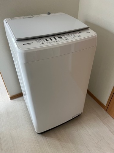 Hisense ハイセンス 2019年製 全自動洗濯機 HW-G55A-W 標準水量50L 洗濯容量5.5kg 防水等級IPX4 美品中古 ホワイト