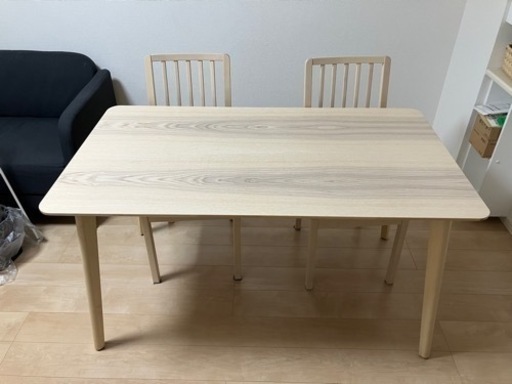 【値下げしました】IKEAダイニングテーブル＆チェアセット