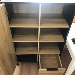 【展示品・未使用品】 キャビネット 収納棚 リビングボード ヴィンテージ風 定価22,990円 💳自社配送時🌟代引き可💳※現金、クレジット、スマホ決済対応※