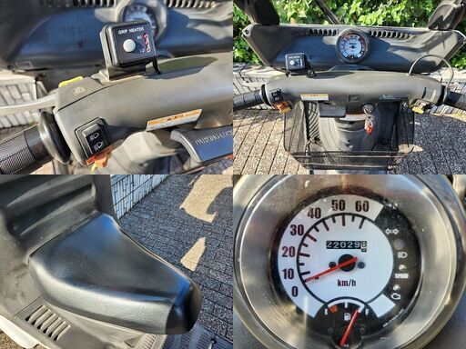 ☆ジャイロキャノピー大型BOX付 4ストFi(最終TA03-13)グリップヒーター