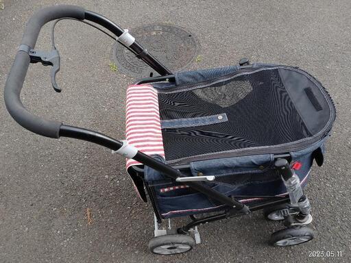 ペットカート 犬 乳母車 バギー デニム ボンビアルコン