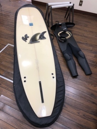 ロングボード セット フィン付き】ロングボード 9.4 リーシュセット