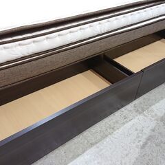 ニトリ｜Hard3-CR｜ダブルマットレス｜宮照明｜床下収納｜クイーンベッド