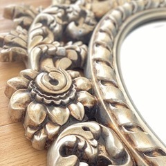 🔻超美品🔺高級感　ユーロ　アンティーク 🔺高さ100センチ幅75センチ🔹🔸ビンテージ鏡🔹🔸超珍しい　