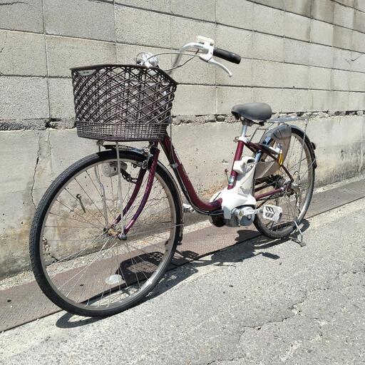 R5063 電動アシスト自転車 2009年 パナソニック ViVi 充電器 バッテリー 鍵1本付 電動自転車