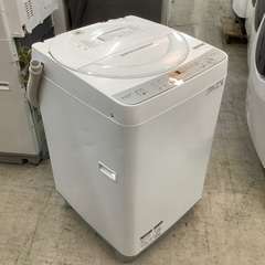 安心の6ヶ月保証付き！！ SHARP　6.0kg全自動洗濯機　ES-GE6C-W　2019年製