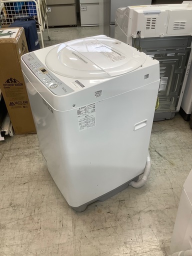 安心の6ヶ月保証付き！！ SHARP　6.0kg全自動洗濯機　ES-GE6C-W　2019年製