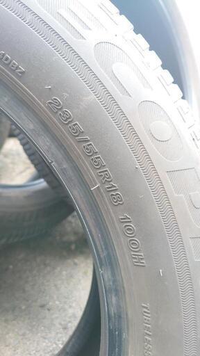 60ハリアータイヤ235/55R18.100H ブリヂストンエコピア　新車装着タイヤ4本