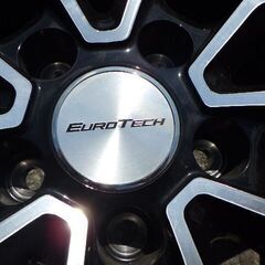 アウディに着用　ユーロテック　16インチ　アルミホイール　205/55R16　ダンロップ　スタッドレスタイヤ　10分山　2015年製　￥21,780税込