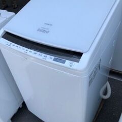 市内配送・設置無料　日立 8．0kg洗濯乾燥機 オリジナル ビートウォッシュ ホワイト BW-DV80EE7