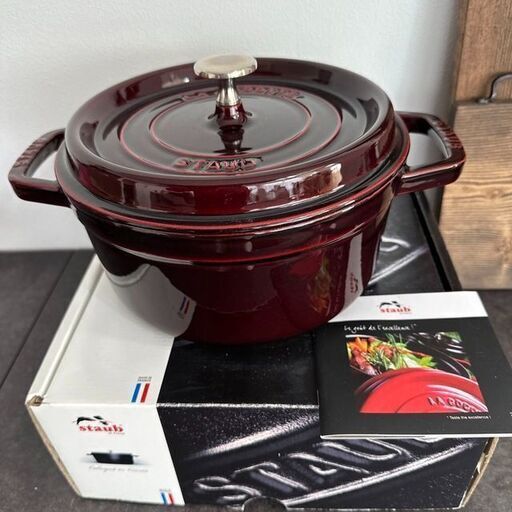 ストウブ STAUB ココットラウンド 22cm グレナディンレッド www