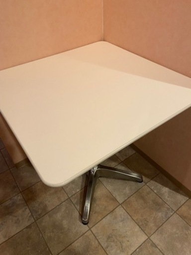 カフェテーブル 75cm 白 4個セット