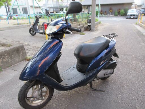 ディオ6　DIO　4スト　バッテリー新品　原付　ブルー　AF62