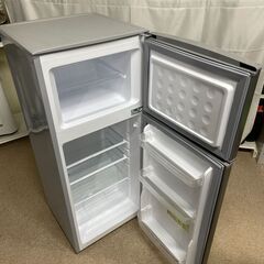 【北見市発】シャープ SHARP 冷凍冷蔵庫 SJ-H12D-S 2018年製 シルバー 118L (E1635ntnY)