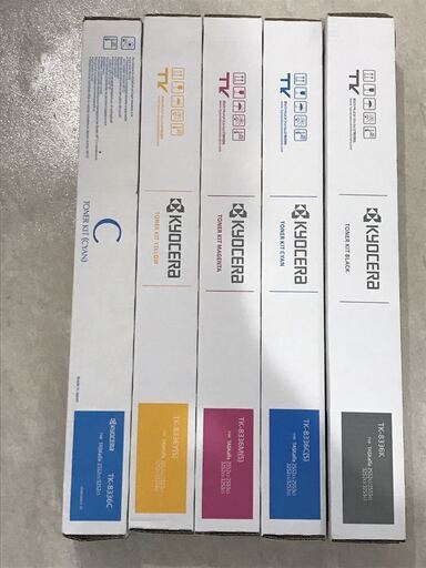 未開封未使用 30511 京セラ複合機トナーセット　TK-8336 合計5本　TASKalfa 2552ci/2553ci/3252ci/3253ci用