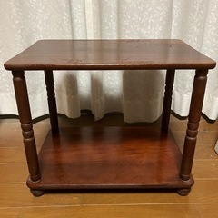 コンパクト木製テーブル