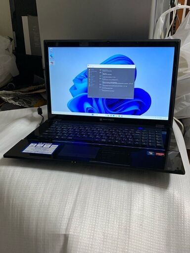 【即使用可能】mouse computer「LB-W450B」win11 home/office 2021/AMD E-450/4GB/SSD128GB/DV/Wifi/17.3型 ワイド液晶(1920×1080ドット)/中古