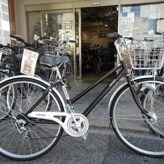 中古自転車２５５９　美品！低使用！　マルイシ　２７インチ　６段ギヤ　LEDオートライト