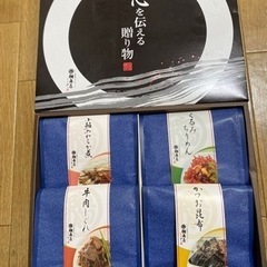 決定しました。佃煮セット　箱付き