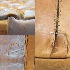 ★5/5(日)までの出品です◎★　【海外古物】　超グッドデザイン！　ヴィンテージ　レザースツール　超稀少◎