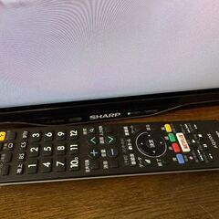 シャープ 60インチ 4K液晶テレビ LC-60US40 スタンド、B-CASなし　リモコン付き 2017年製造 製造番号5346460 シャープ 60インチ 4K液晶テレビ LC-60US40 スタンド、B-CASなし