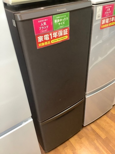 Panasonic 2ドア冷蔵庫　168L 2020年製