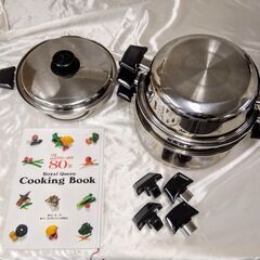 ロイヤルクイーン　28㎝　両手鍋 ROYAL QUEEN ロイヤルクイーン 28cm 蒸し器・両手鍋・フライパンセット