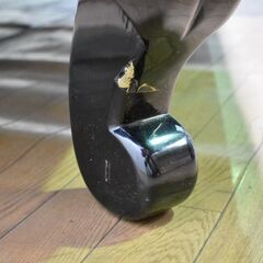 ≪zyw985≫ 輪島塗 東海道五十三次 座卓/ローテーブル 荒井/原/川崎 黒漆/蒔絵/金彩 机/テーブル 家具/インテリア 漆芸/漆塗 50429-01