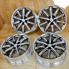 【値下げしました】VW トゥーラン ゴルフ7 等 WORK ワーク デュランダル DD4 19インチ 8J +48(O) 5H 112 良品アルミホイール4本セット 004