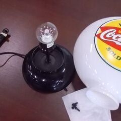 コカコーラ ガソランプ SOLD HERE 幅23.5cm 赤/黄/白 ガス ガソライト