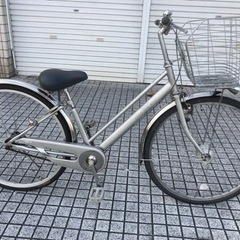 26インチ自転車】LEDオートライト付 美品❗️変速なし スペアキーあり